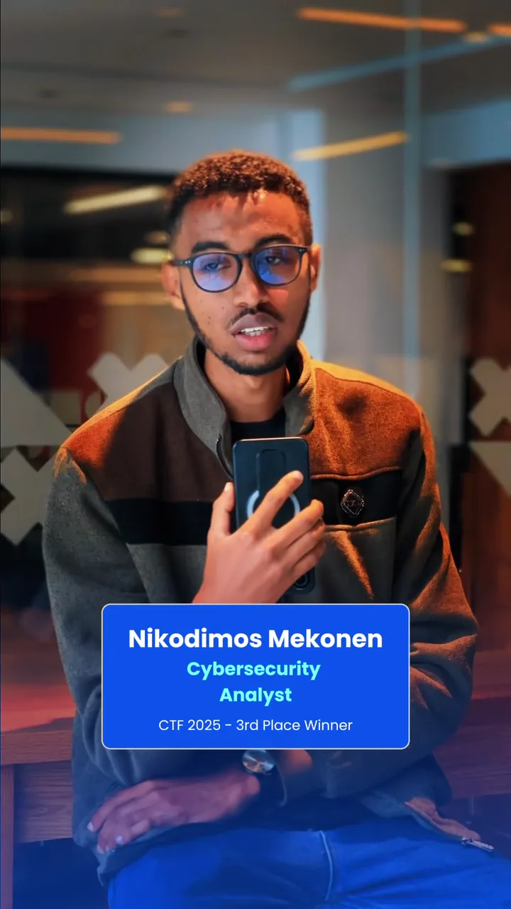 Nikodimos Mekonen, member of the 2025 third-place team